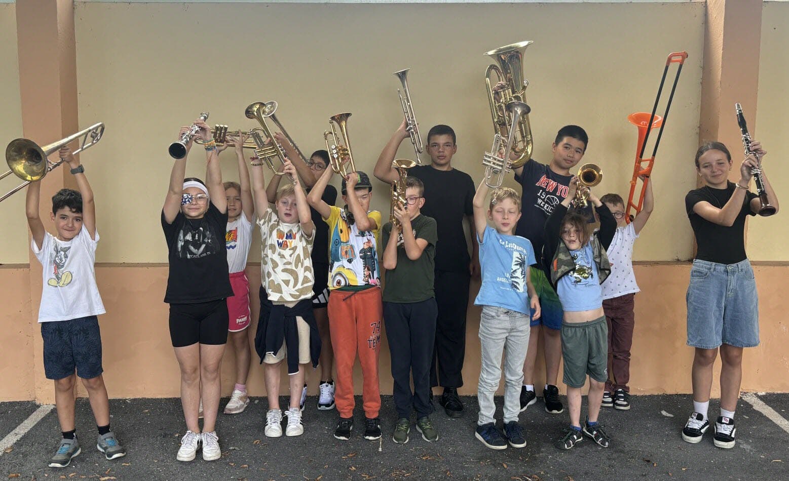 Die jungen Musiker der Musikschule Grosbliederstroff